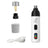 USB rechargeable pet nail grinder with LED light, extra detail view