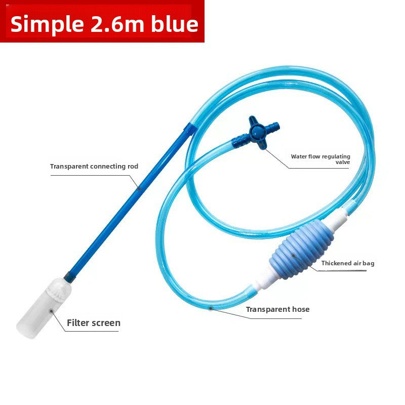 Fish Tank Water Changer Hose, Manual Siphon Cleaning Tool