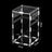 Clear acrylic reptile habitat box, detail and texture view