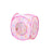 Foldable cat tent bed with play tunnel in rose red, view 5