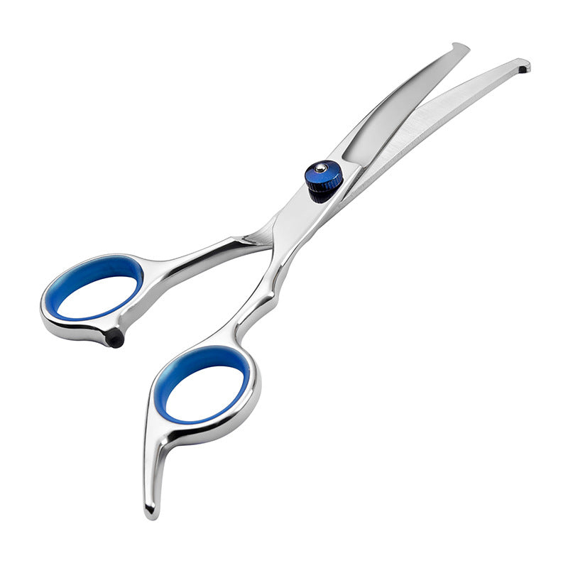 6 Inch Stainless Steel Dog Grooming Scissors, Straight and Curved