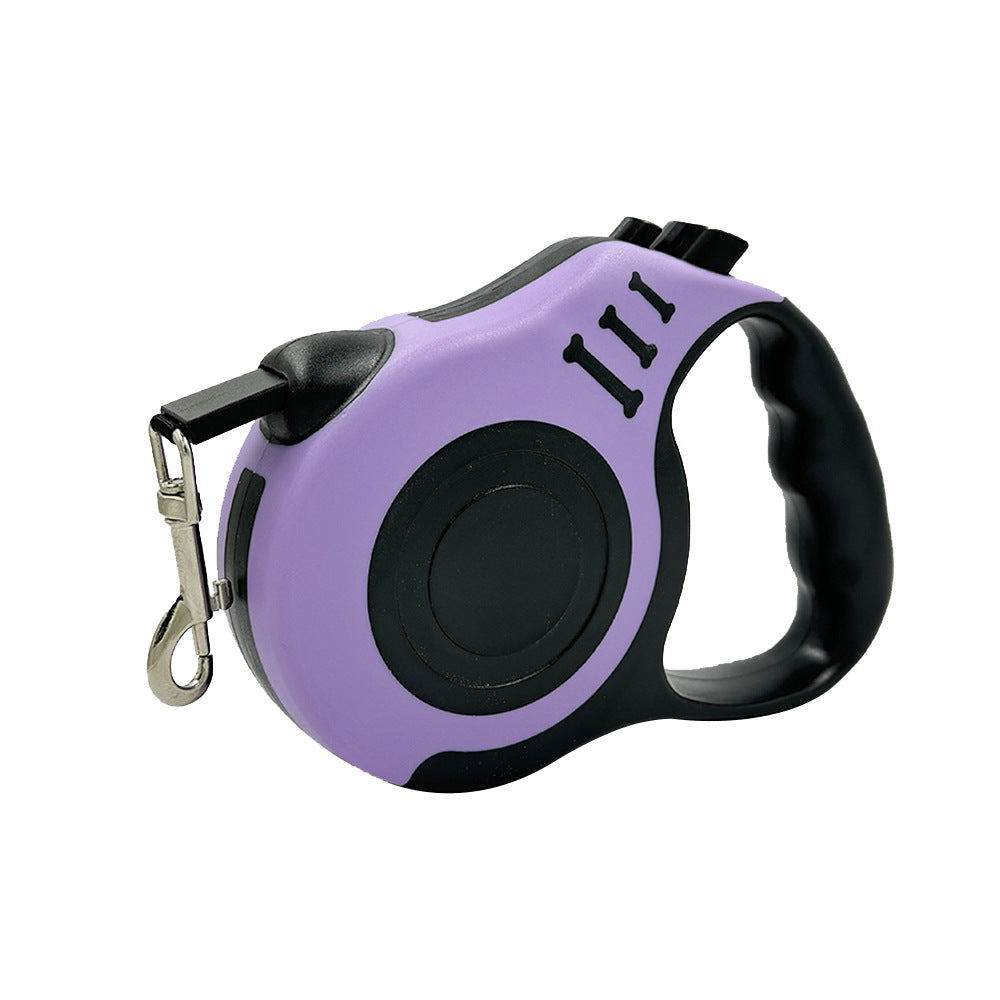 Retractable dog lead with bone-shaped handle, available from Pet Royale UK