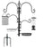 Black wrought iron bird feeder stand accessories for gardens, view 5