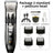 USB Rechargeable Pet Hair Clipper with Ceramic Blade and Attachments