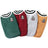 Knitted preppy V-neck pet jumper vest in V-Neck Red, front view
