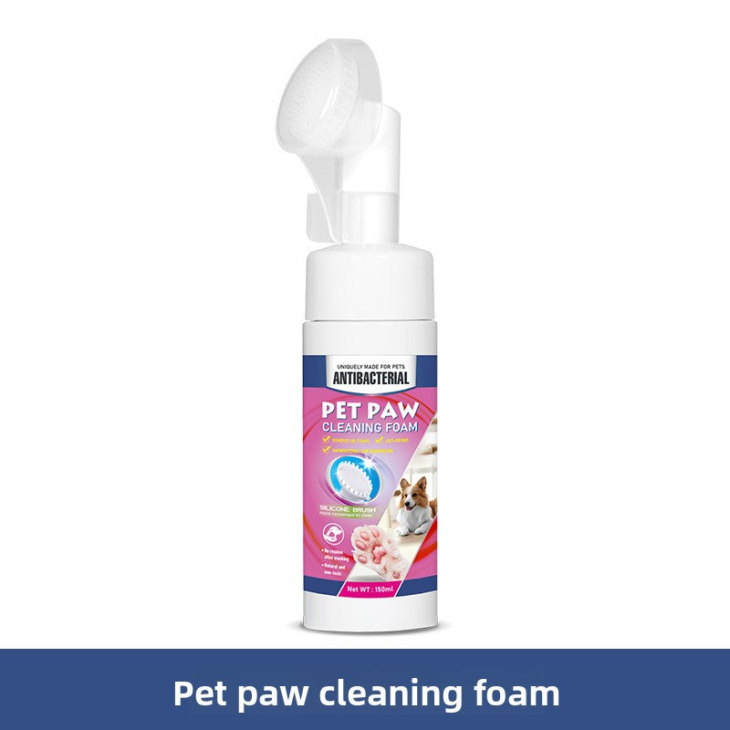 No-Rinse Paw Cleansing Foam with Antibacterial Formula, 150ml