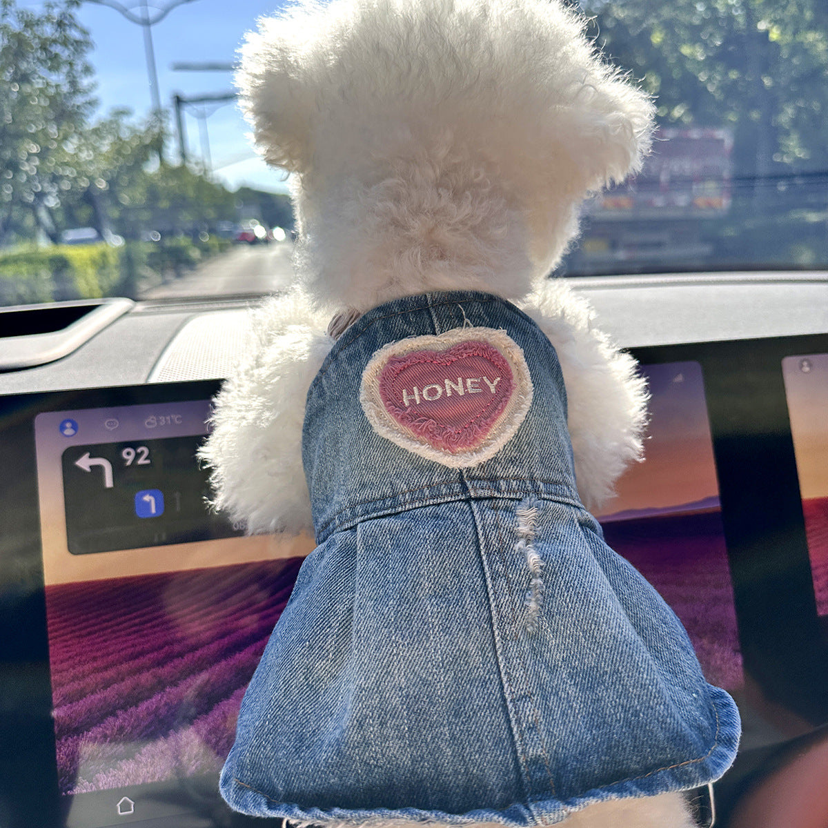 Cute denim skirt for small dogs and cats, available in 13 styles, image 41