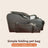 Dog car seat for small dogs and puppies in Black Leather-Look Mesh