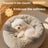 Long plush enclosed pet bed for cats and small dogs, view 1