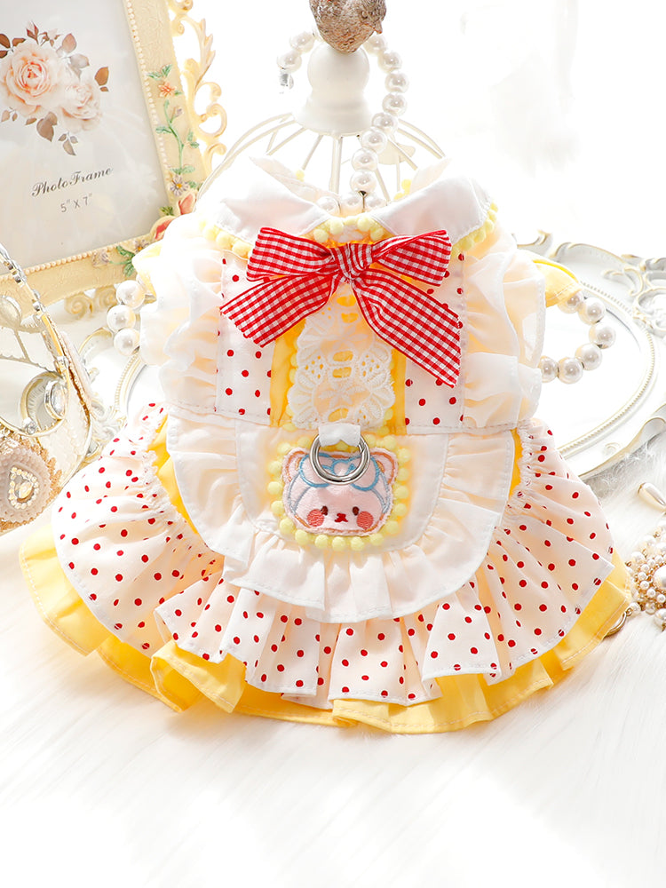 Cotton pet dresses in pretty colours and Halloween designs