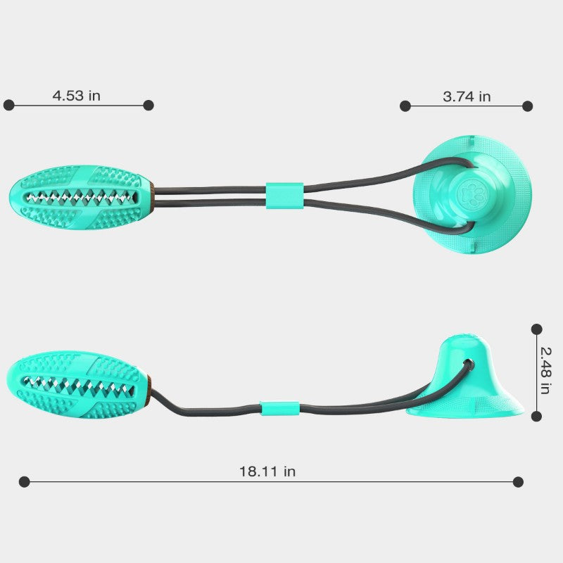 TPR suction cup dog chew toy with pull rope ball from Pet Royale, photo 5 of 9