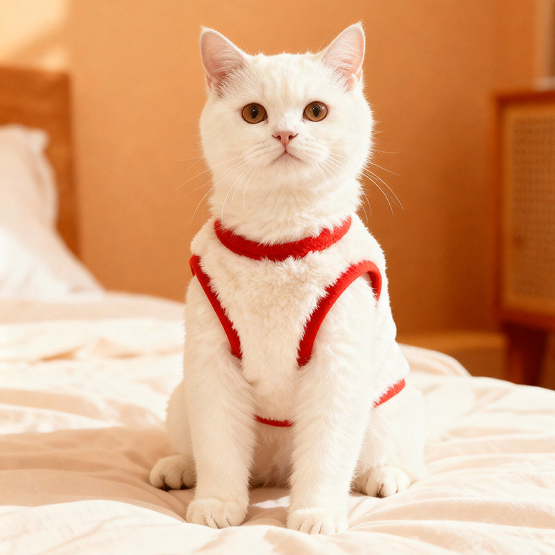 Double sided fleece cat vest, available in 16 styles, image 2