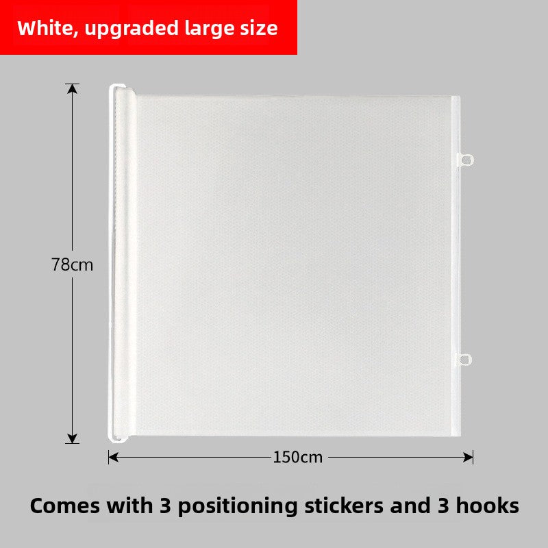 Black retractable mesh pet gate for doorways and stairs, photo 12