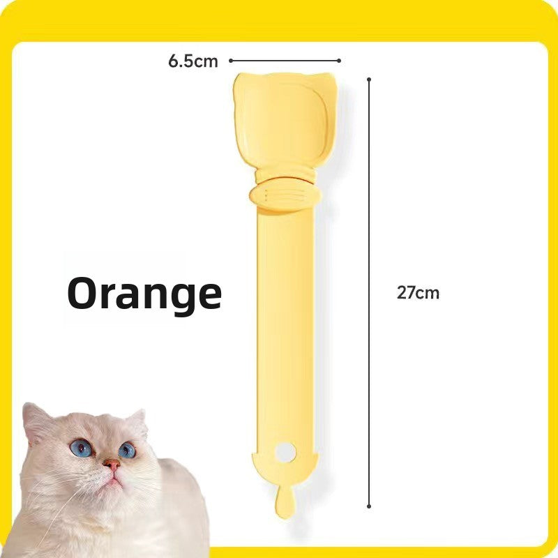 Cat Treat Squeeze Dispenser Tool for Snack Tubes and Pouches with Non-Stick Surface