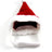 Christmas velvet pet scarf and hat set in Bow Tie, material detail