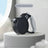 Retractable dog lead with LED light in 3m Black Grey