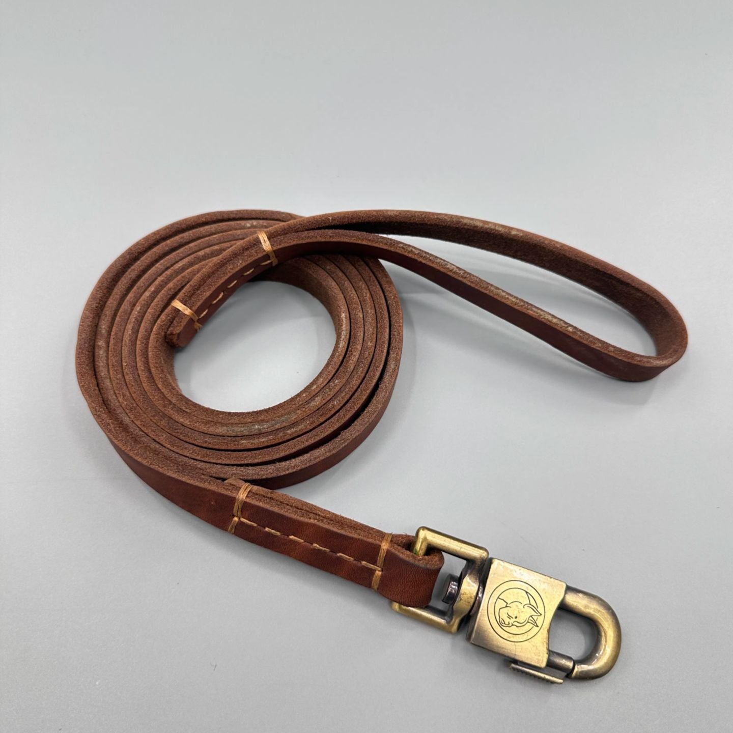 Wide dog lead with metal hook, ideal for everyday use