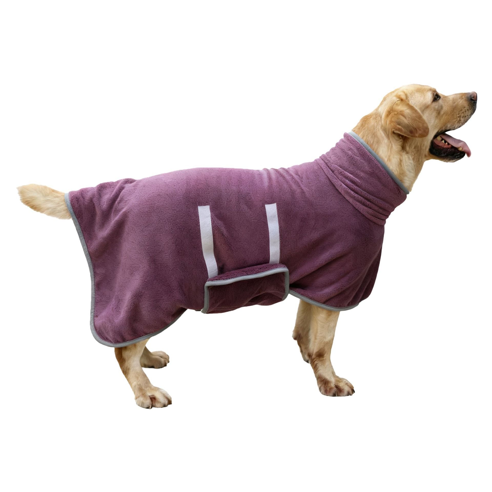 Coral fleece dog bathrobe, available in 5 colours, sizes Small to 2XL, image 25