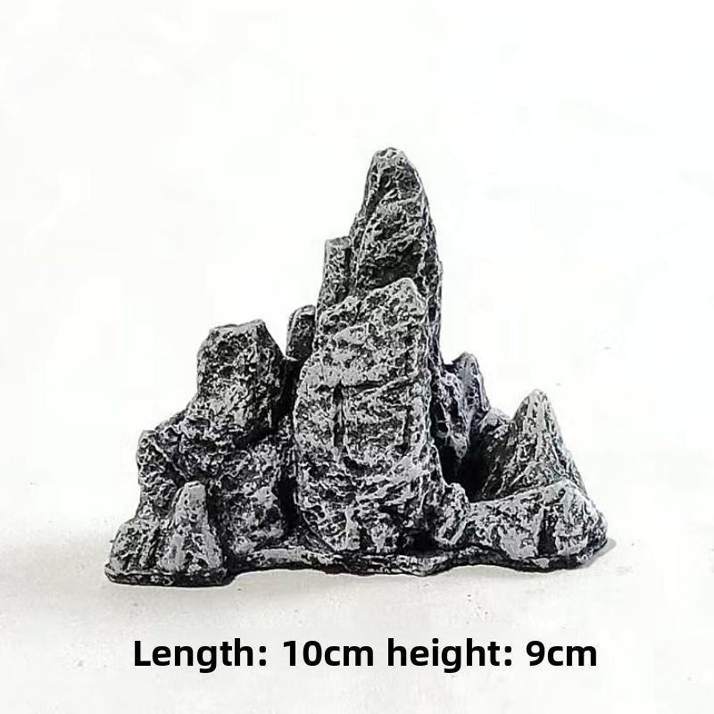 Natural cliff peak fish tank hide and ornament