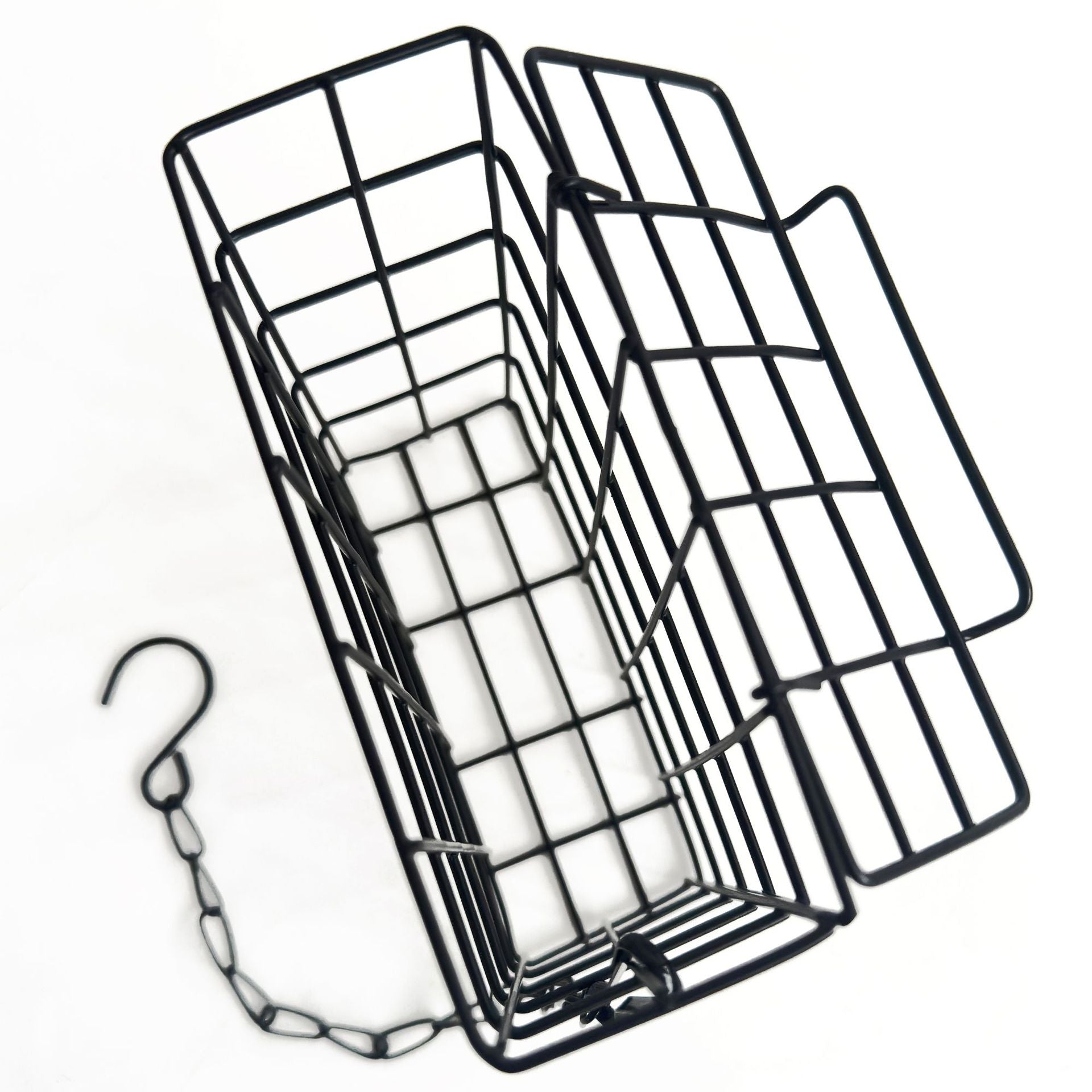 Garden bird feeding station attachments with tube feeder and tray, view 4