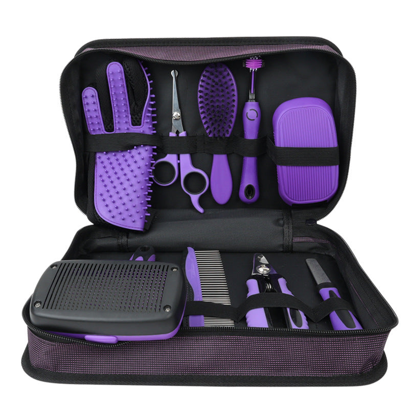 Dog Grooming Scissors and Comb Kit with Carry Case for Home Trims