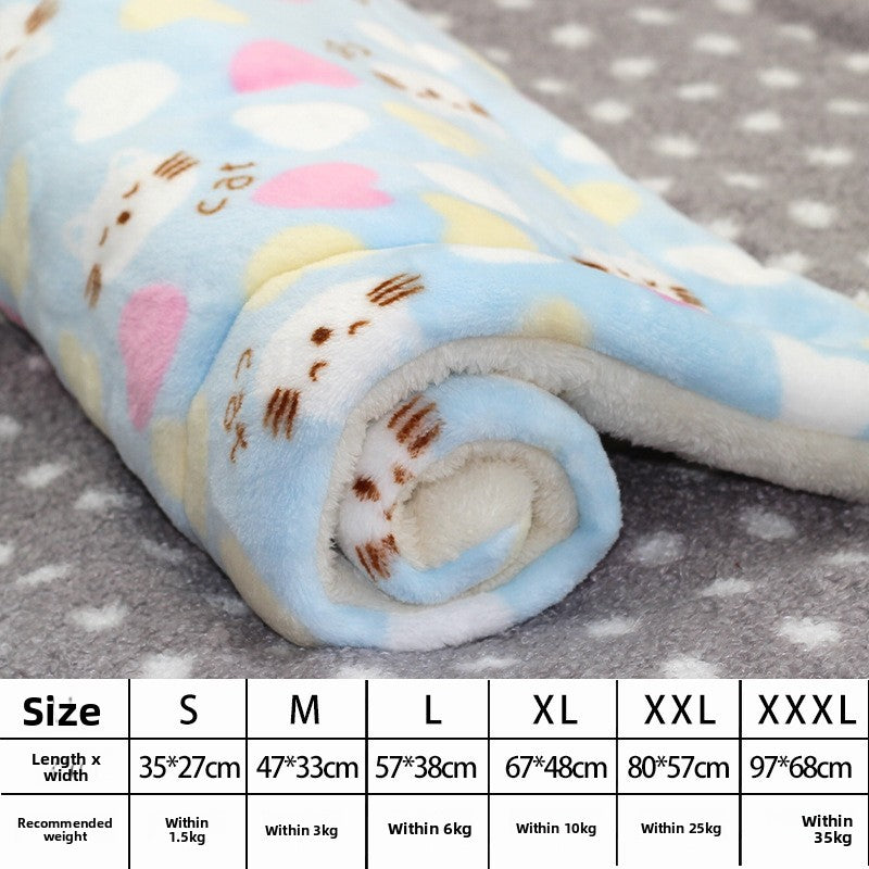 Thick soft pet blanket mat for dogs and cats, printed design, view 70 of 95