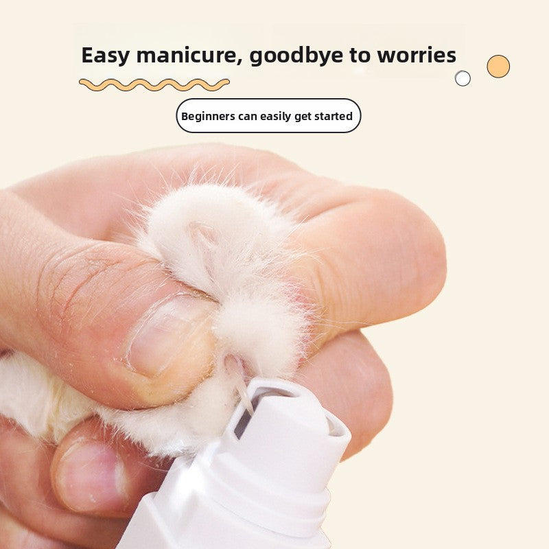 Quiet Electric Dog Nail Grinder, Low Vibration Claw Trimmer for Pets