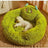 Round Plush Cat Bed for Cold Weather, Cats and Small Dogs