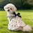 Heart print cotton dog dress, available in 5 colours, image 4