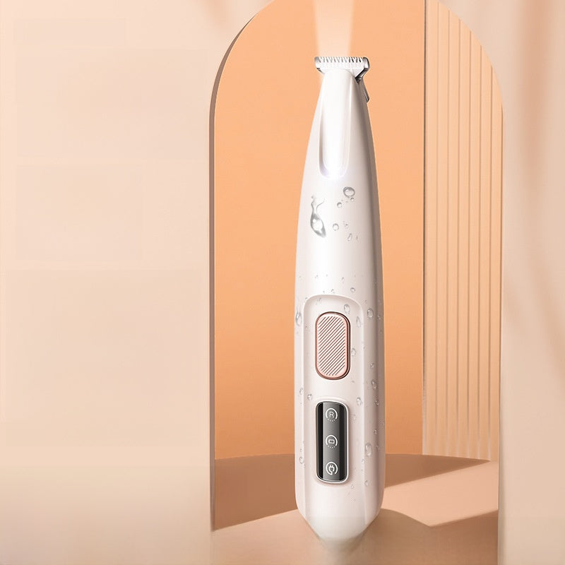 Waterproof Ceramic Blade Paw Trimmer with LED Light for Dogs and Cats