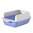 Large Semi-Enclosed Cat Litter Box with Scoop and High Splash Guard