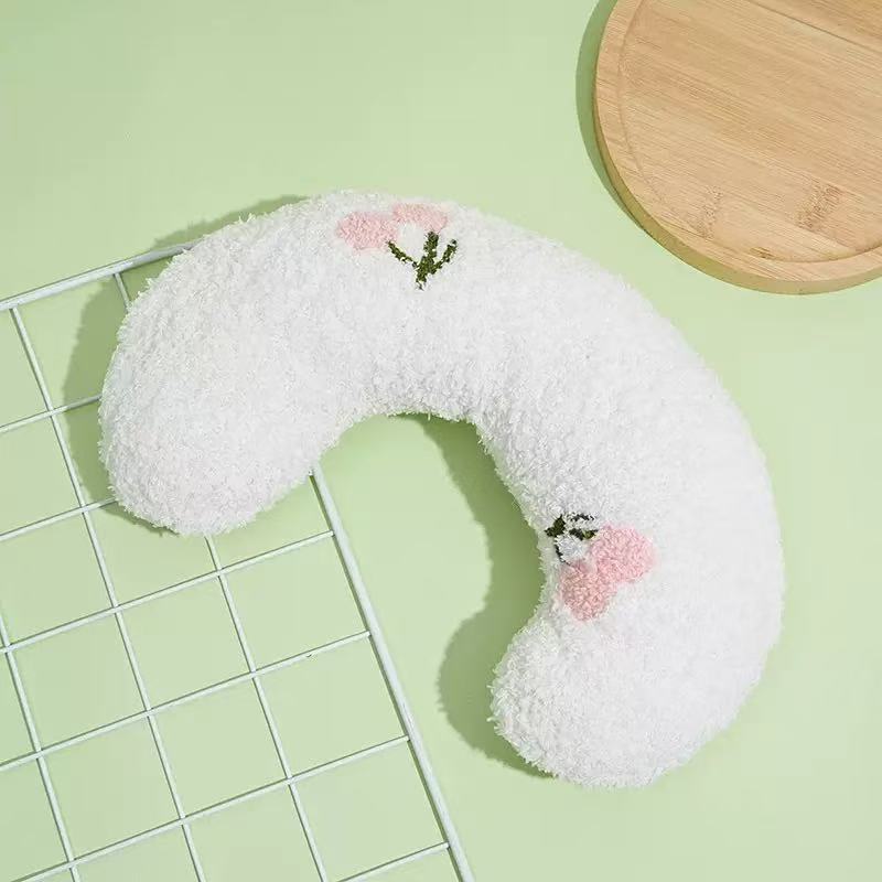 Soft U-shaped cotton linen pet pillow, product image 9