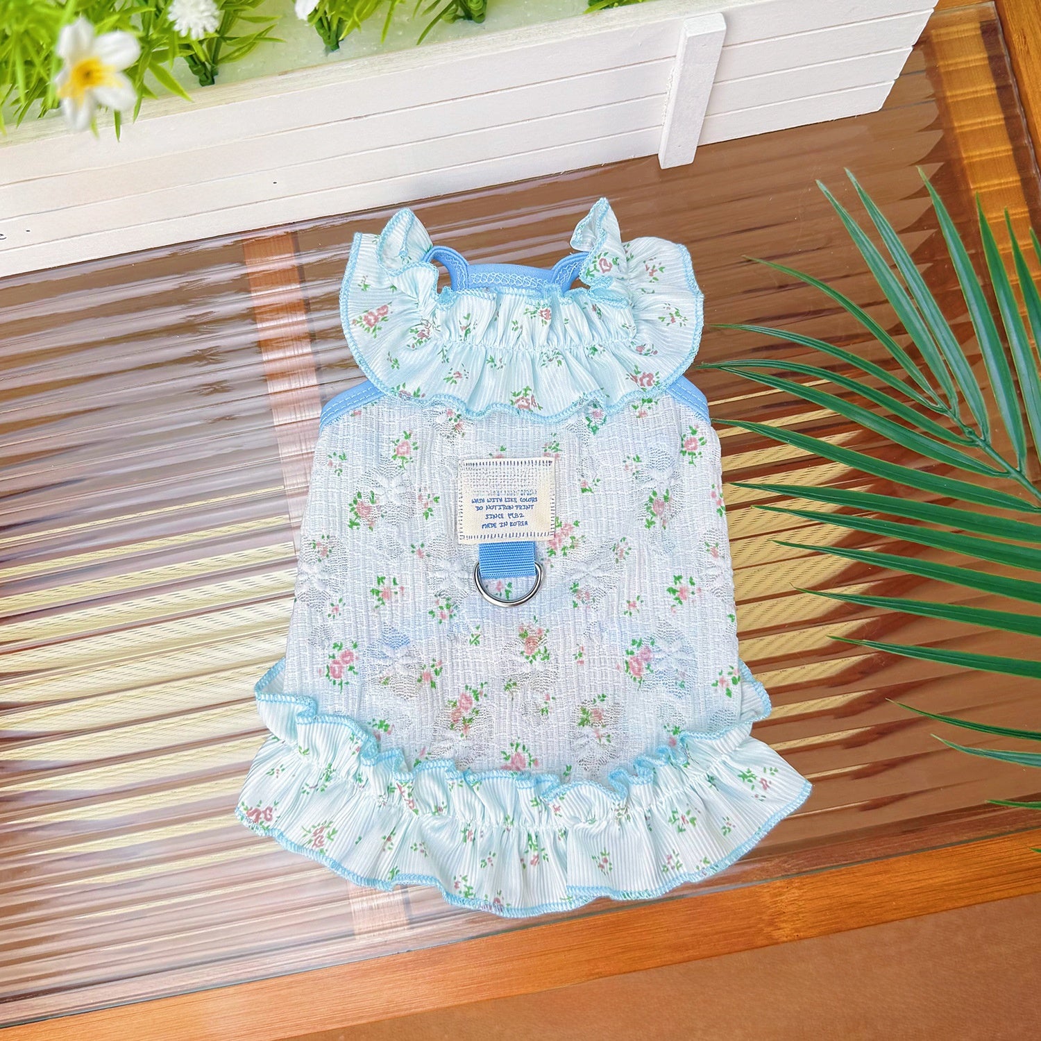 Floral strap skirt dress for dogs and cats, available in 3 colours, image 10