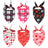 Reversible heart print dog bandana, available in 6 styles, size Large, image 1