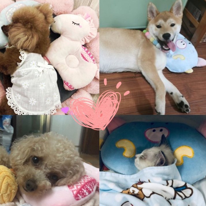 Cute fawn shaped pet pillow in soft cloth, product image 3