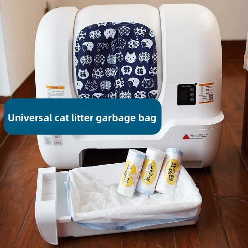 Drawstring Bags for Automatic Cat Litter Boxes, Thick Rolls