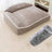 Plush Bolster Sofa Bed for Dogs and Cats, Washable Thermal Nest