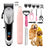 Cordless Electric Pet Clipper with Titanium Alloy Blades