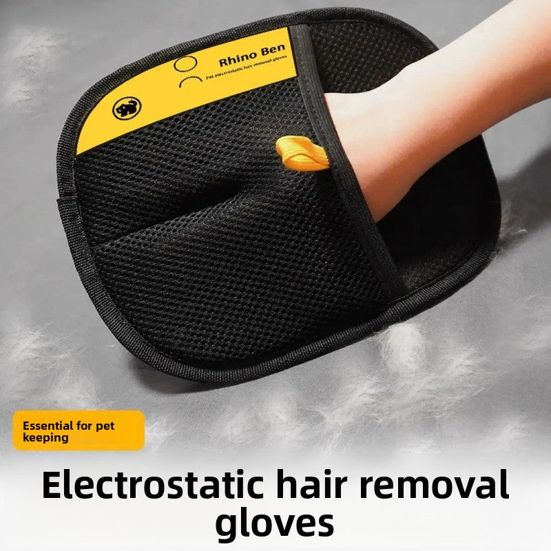 Static Lint Removal Gloves for Pet Hair, Reusable Mitts