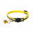 Reflective cat collar with cat-head buckle, close-up detail view
