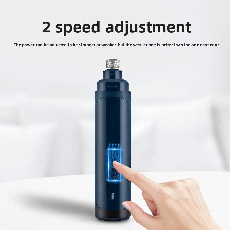 Two-Speed Electric Pet Nail Grinder, Lightweight ABS Body