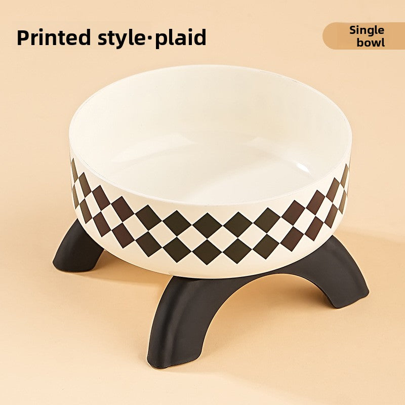 Elevated Pet Food Bowl with Stainless Steel Insert