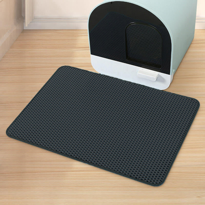 Foldable EVA Cat Litter Mat with Waterproof Leak-Proof Base