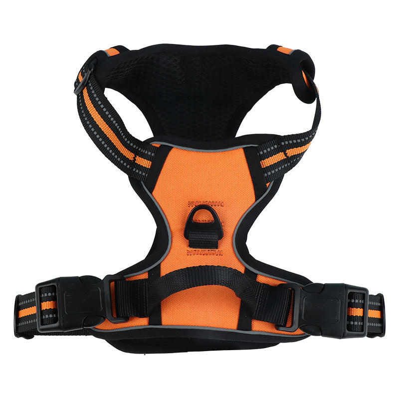 Reflective burst-resistant dog harness, available from Pet Royale UK