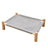Wooden Raised Pet Camp Bed with Removable Washable Cover