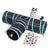 Foldable three-way cat tunnel toy in Black Tunnel and Toy Set