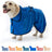 Microfibre pet bathrobe towel for dogs and cats in Emerald Green, side view