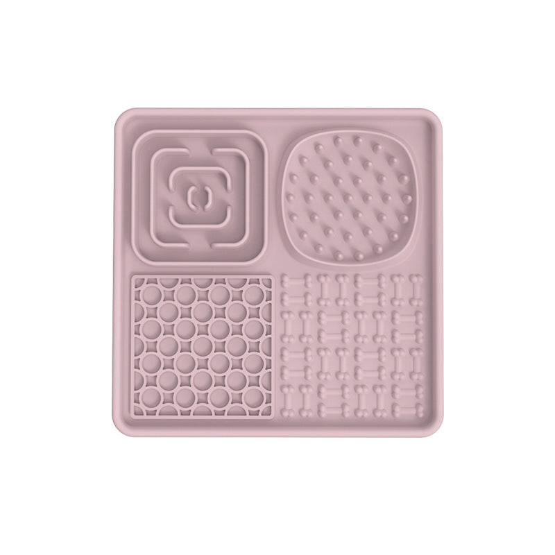 Dog Lick Mat Slow Feeder with Suction Cups and Scraper