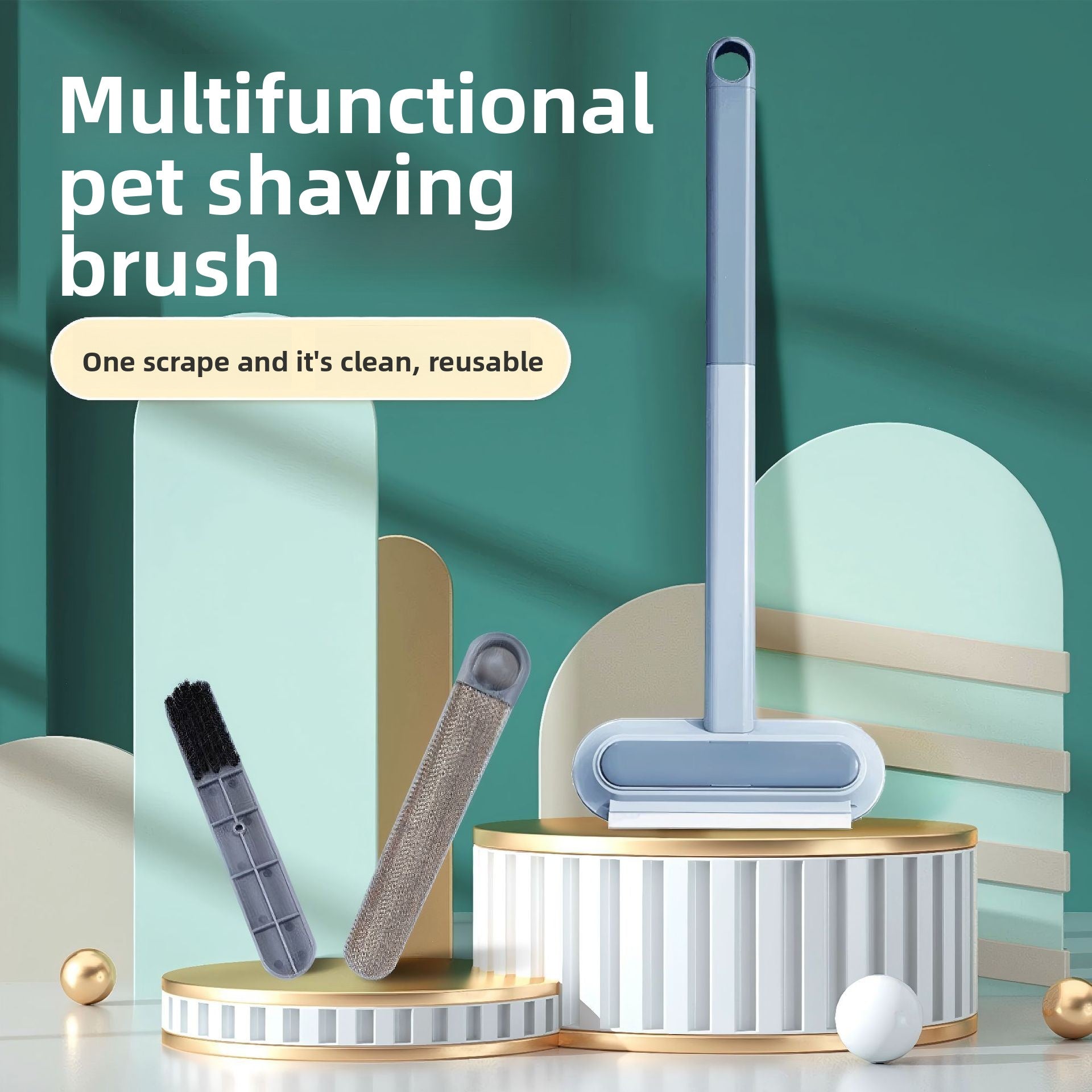Electrostatic Pet Hair Cleaner Brush and Glove, Wet or Dry Use