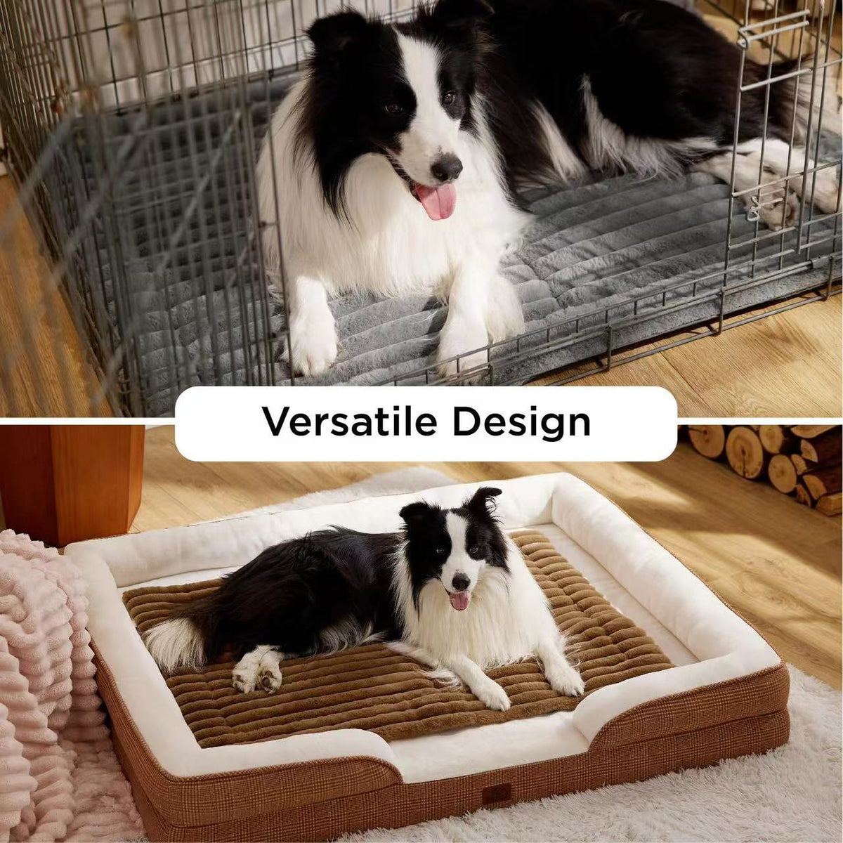 Velvet Pet Kennel Bed for Winter, Soft Plush Dogs and Cats